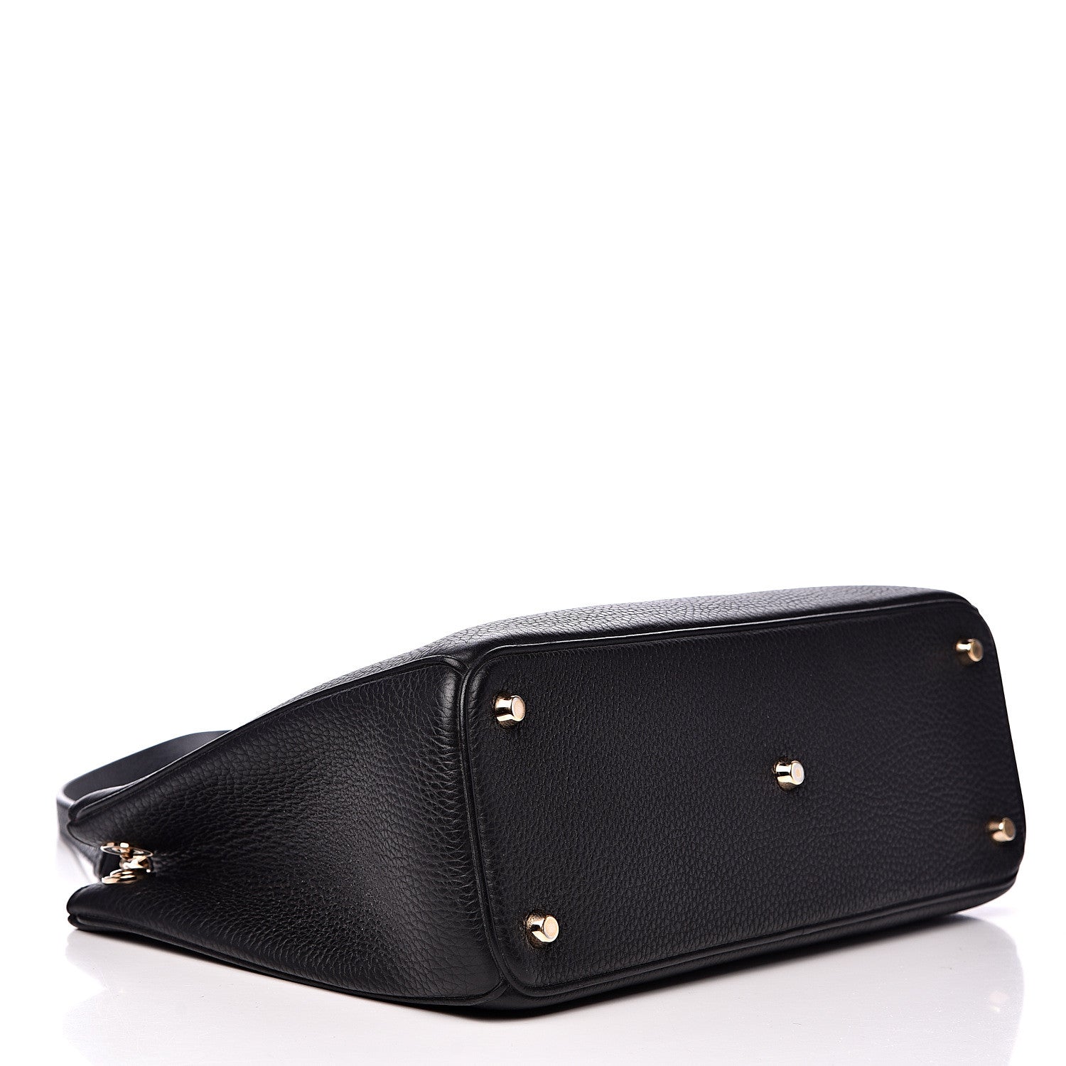 Christian Dior Bullcalf Medium Diorissimo Tote Black Rose Indien 4 of 12