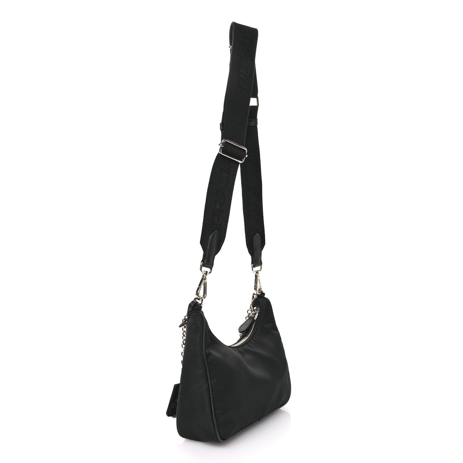 Prada Nylon Re-Edition 2005 Shoulder Bag Black 3 of 11