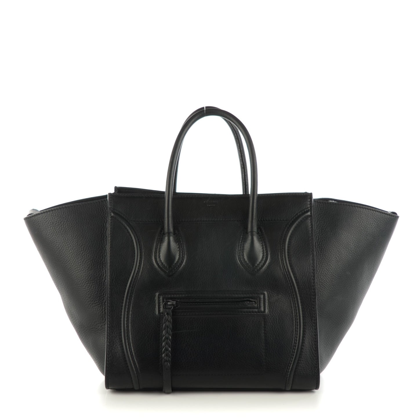 Supple Calfskin Medium Phantom Luggage Black