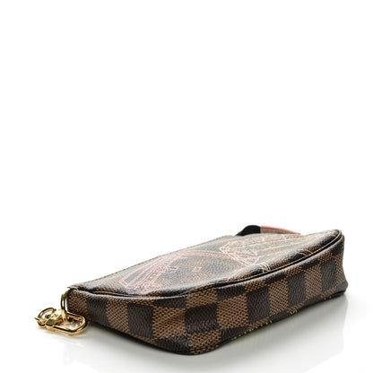 Louis Vuitton Damier Ebene 2014 Christmas Animation Mini Pochette Accessories 4 of 7