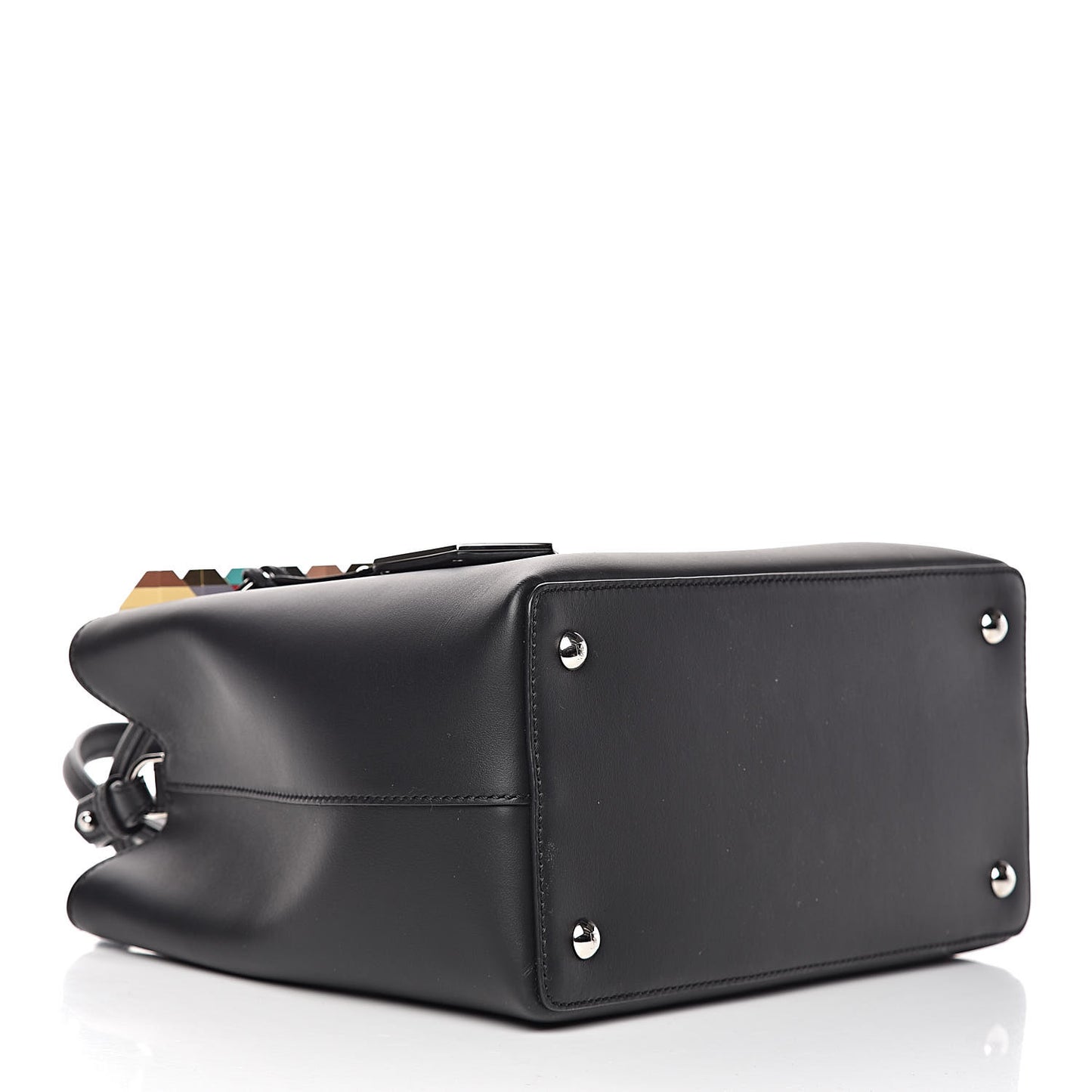 Vitello Baltico Dolce Studded Petite 2Jours Tote Black Multicolor