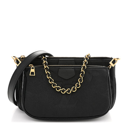 Louis Vuitton Empreinte Monogram Giant Multi Pochette Accessories Black 1 of 10
