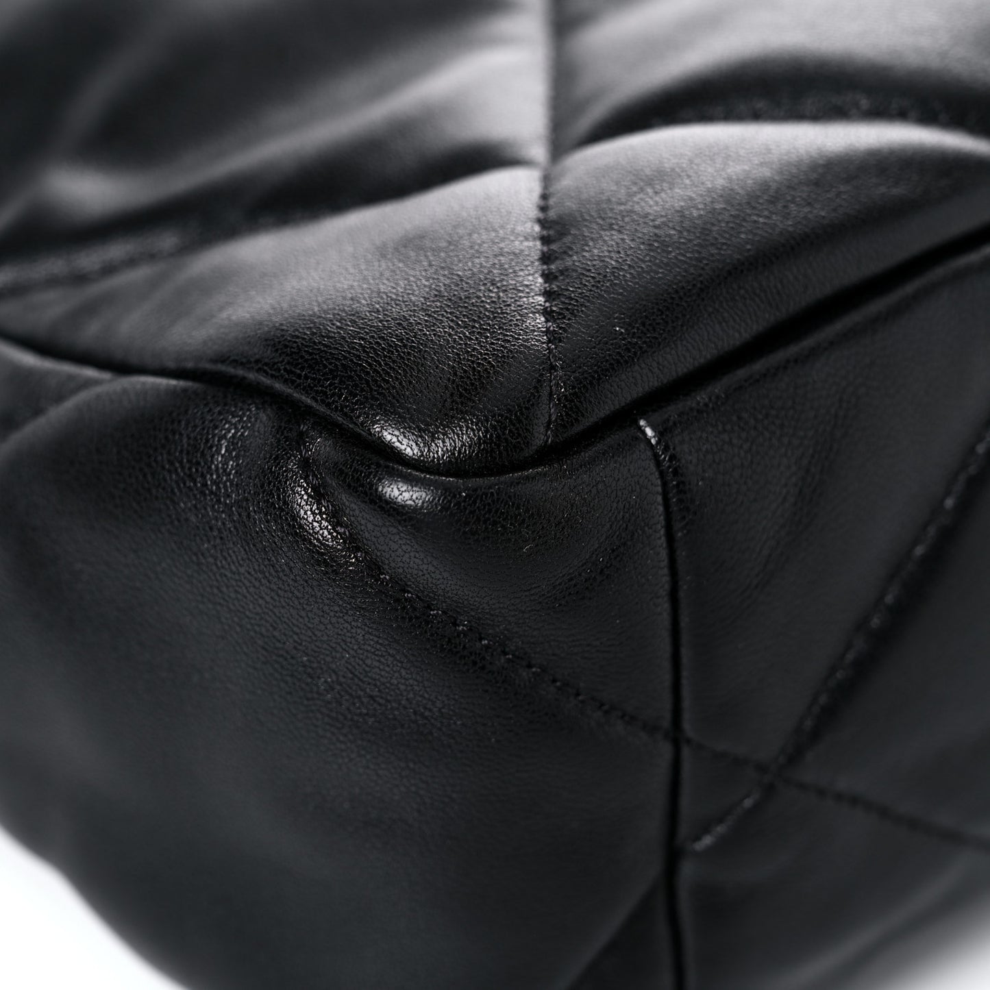 Lambskin Quilted Large Chanel 19 Flap Black