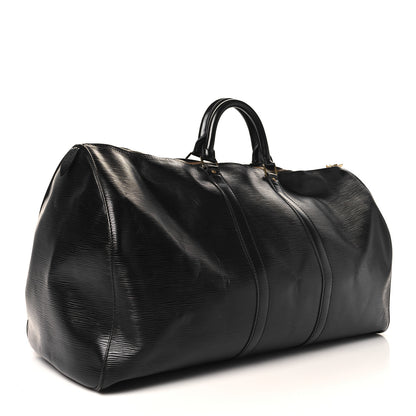 Louis Vuitton Epi Keepall 55 Black 2 of 11