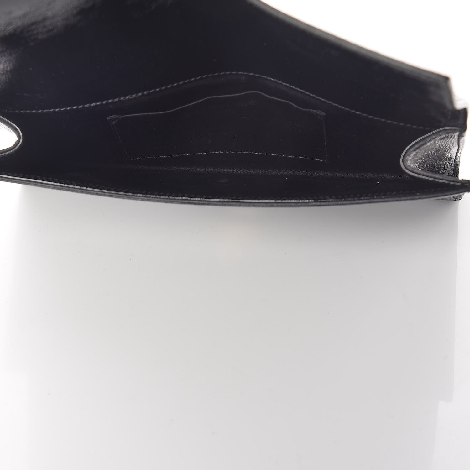 Saint Laurent Textured Patent Monogram Small Belle De Jour Clutch Black 5 of 6