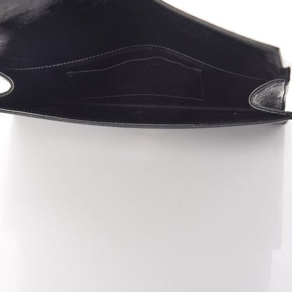 Saint Laurent Textured Patent Monogram Small Belle De Jour Clutch Black 5 of 6