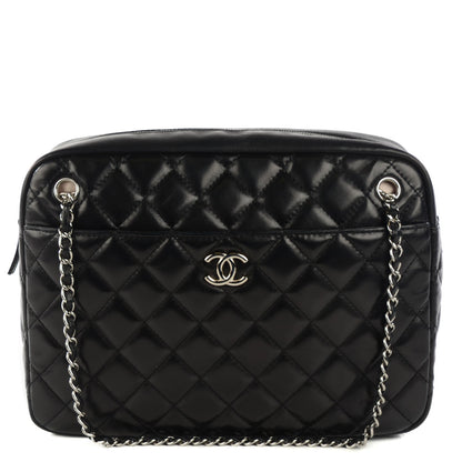 Chanel Lambskin Quilted Large Camera Case Black 1 of 8
