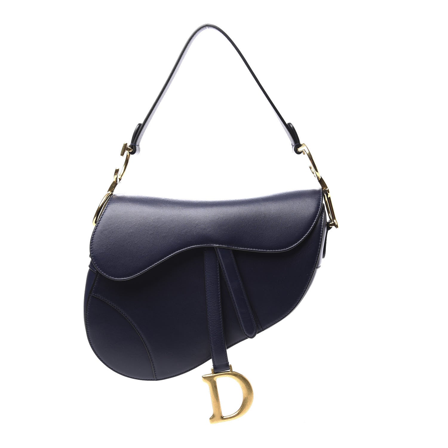 Christian Dior Calfskin Saddle Bag Indigo Blue 1 of 11