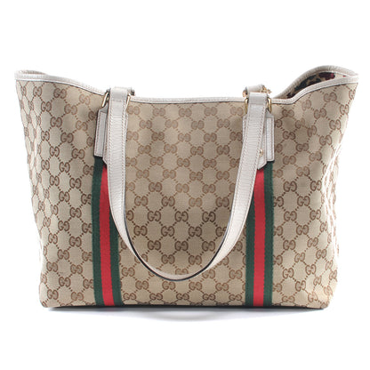 Gucci Monogram Medium Jolicoeur Tote White 3 of 7