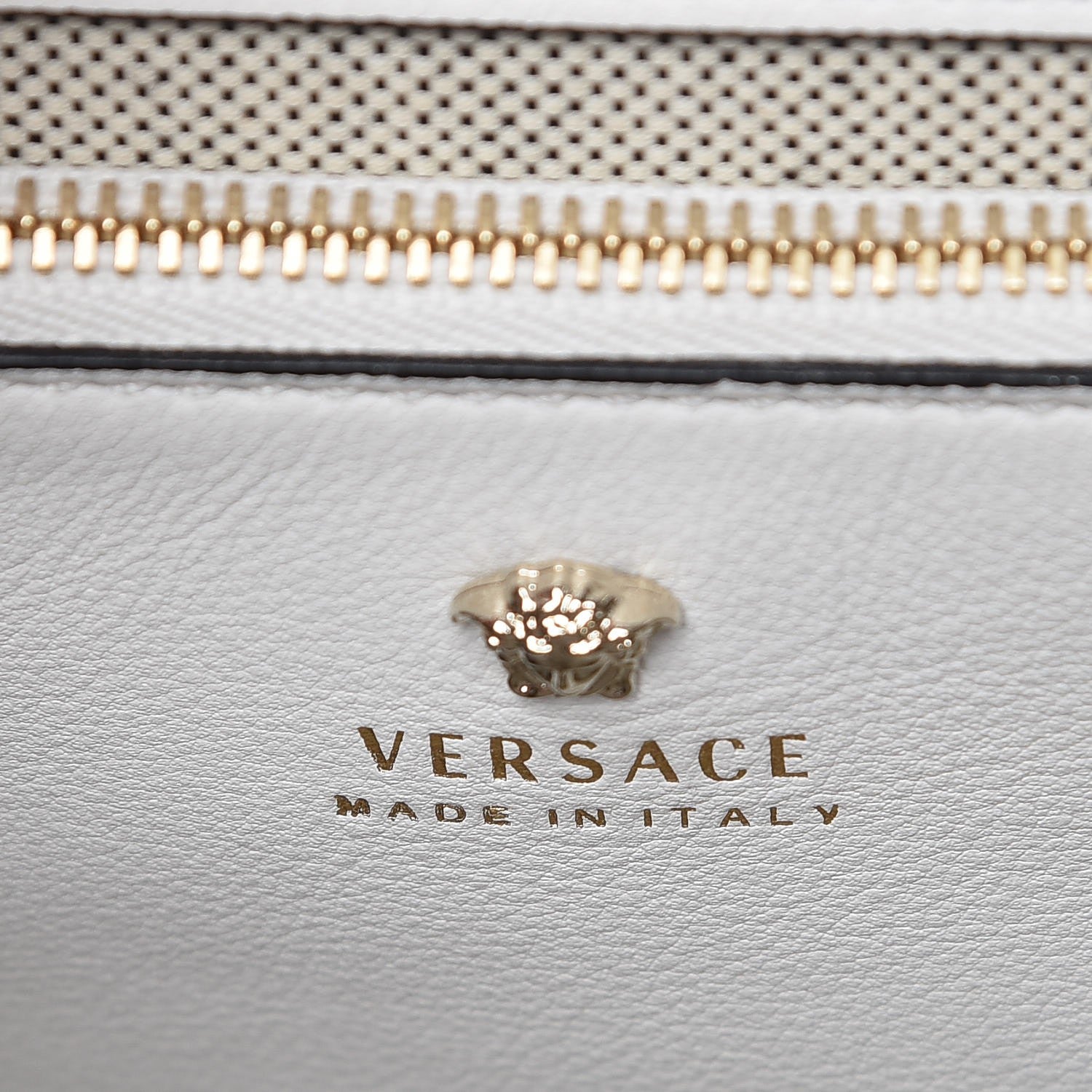 Versace Calfskin Medium Palazzo Empire Bag White 6 of 12