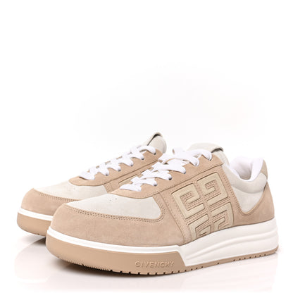 Givenchy Suede 4G Logo Low Top Sneakers 43 Beige 3 of 8