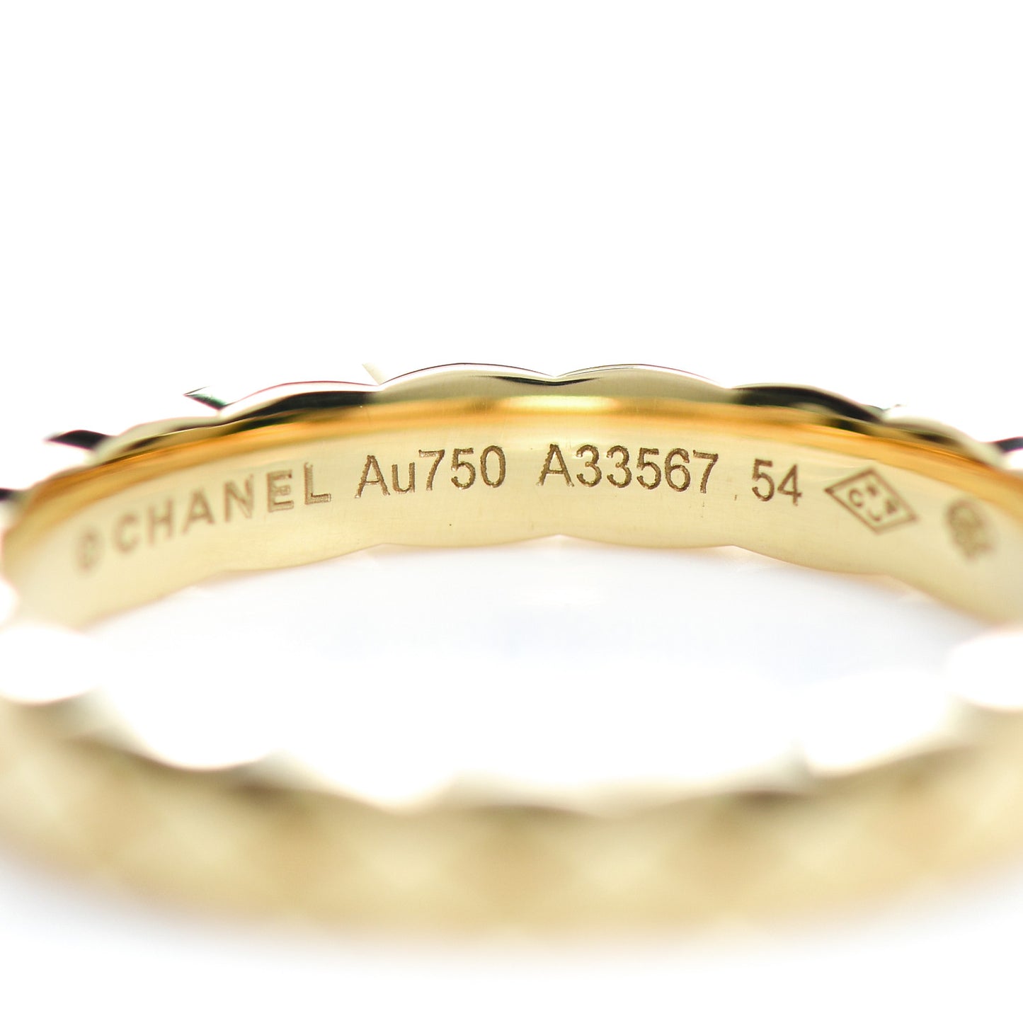 18K Yellow Gold Mini Coco Crush Ring 54 6.75