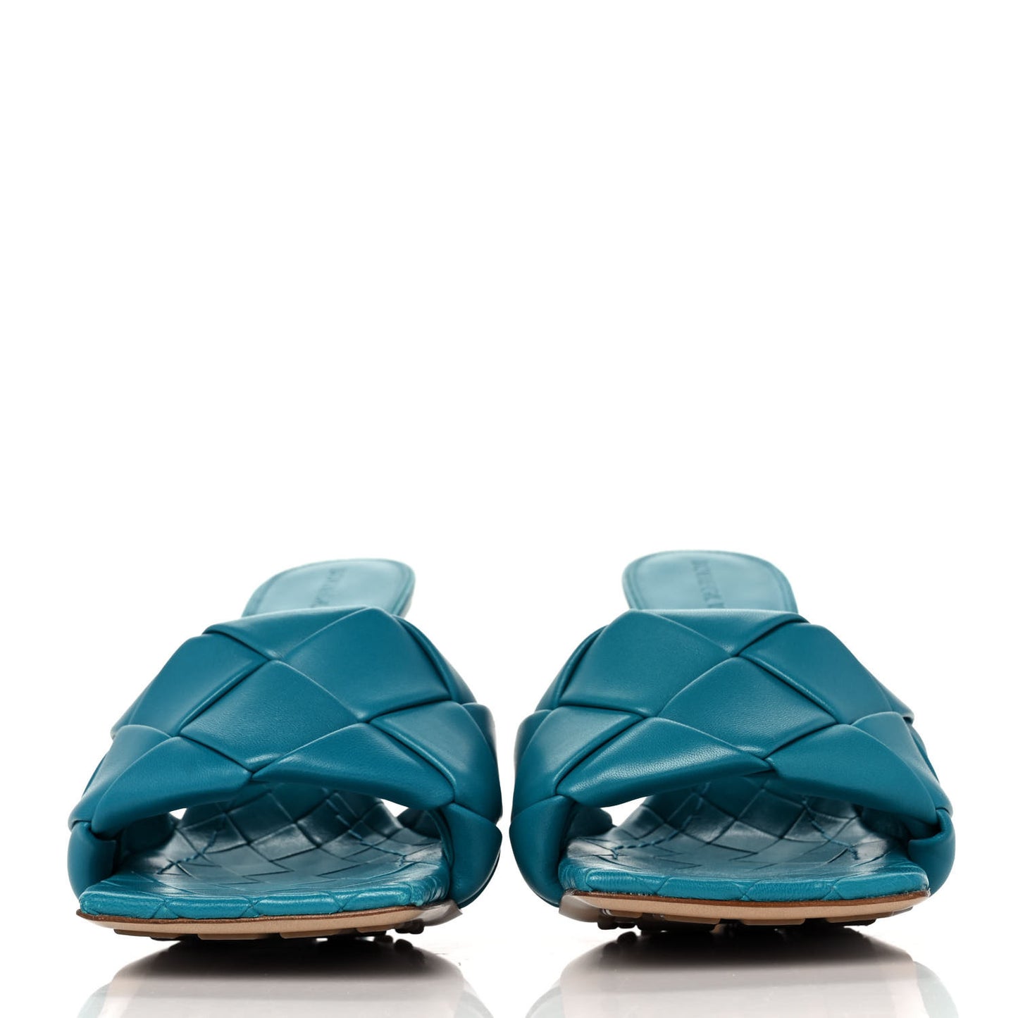 Nappa Maxi Intrecciato Lido 90mm Mule Sandals 37.5 Blaster