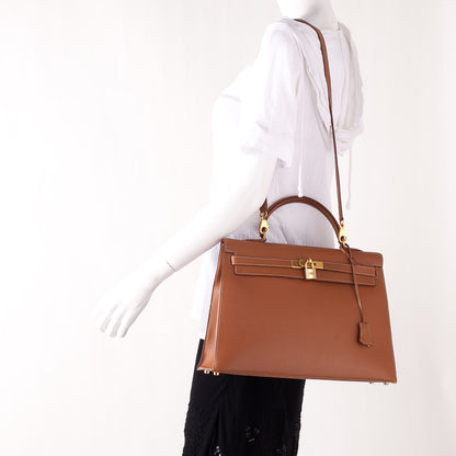 Hermes Courchevel Kelly 35 Gold 2 of 10