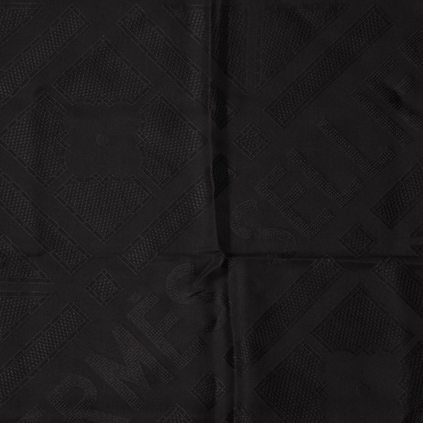 Silk Sellier Scarf 90 Black