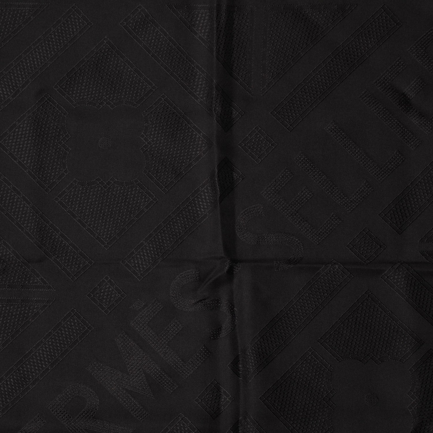 Hermes Silk Sellier Scarf 90 Black 1 of 3