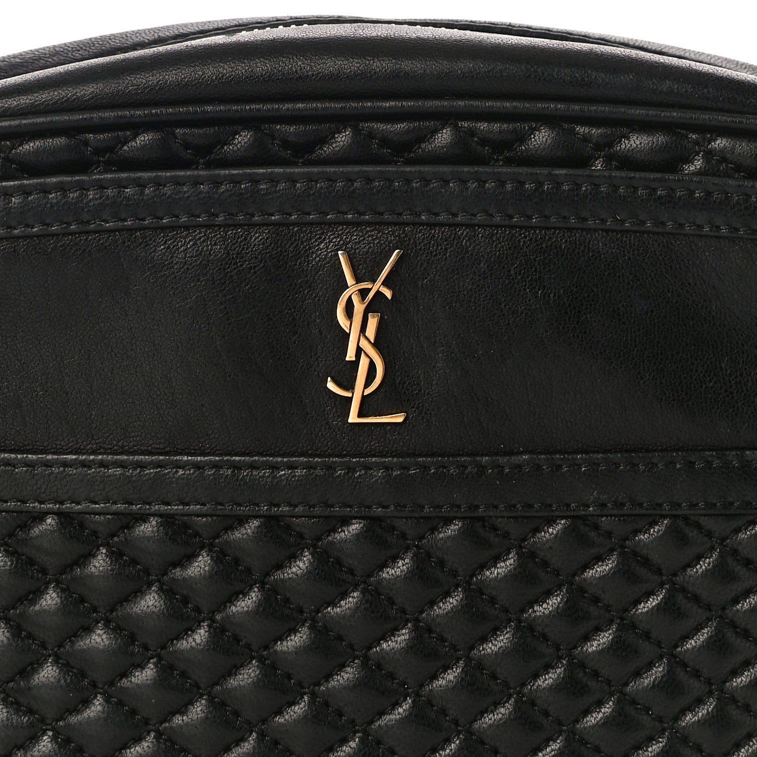 Saint Laurent Lambskin Quilted Victoire Camera Bag Black 8 of 11