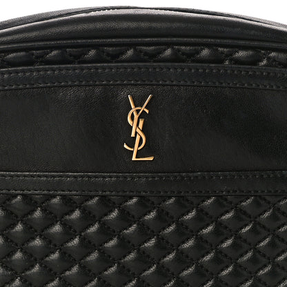 Saint Laurent Lambskin Quilted Victoire Camera Bag Black 8 of 11