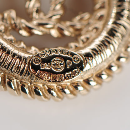 Chanel Twisted CC Earrings Light Gold 4 of 5