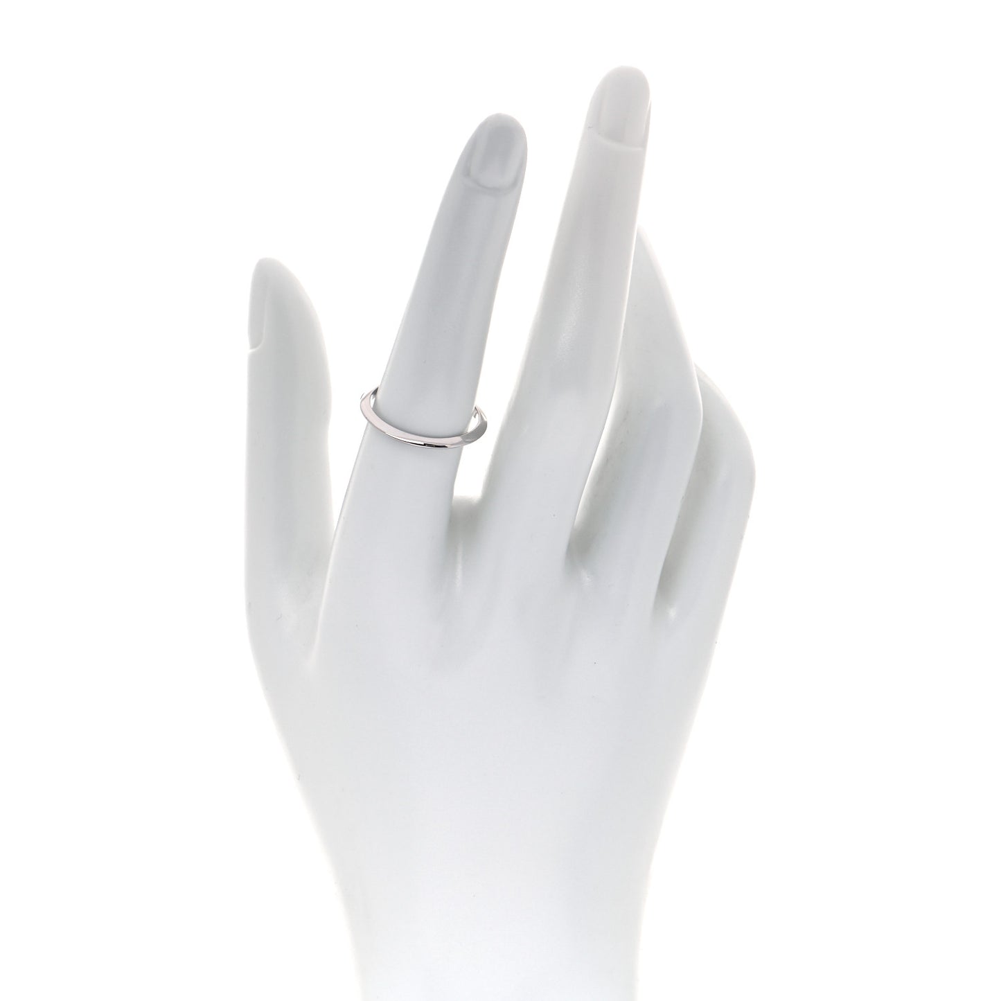Platinum 2mm Knife Edge Wedding Band Ring 56 7.5