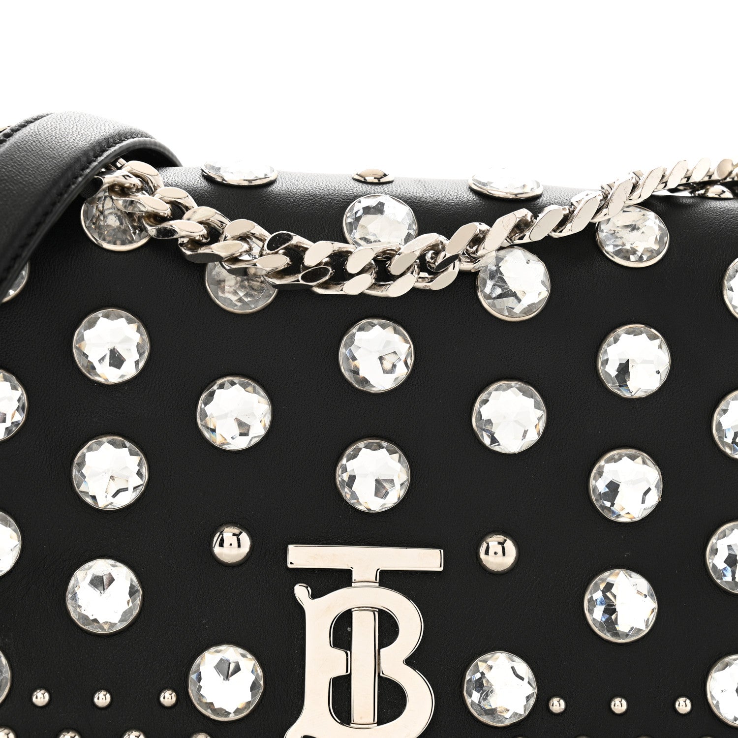 Burberry Crystal Lambskin Lola Bag Black 8 of 12