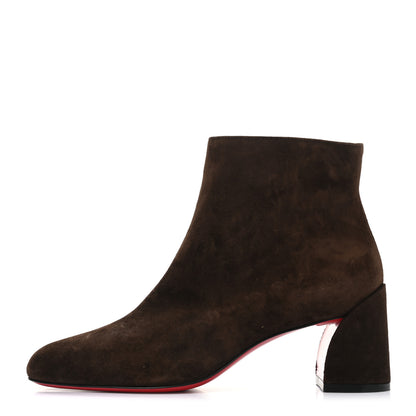 Christian Louboutin Veau Velours Turela 55 Ankle Boots 37.5 Ecureuil 1 of 8