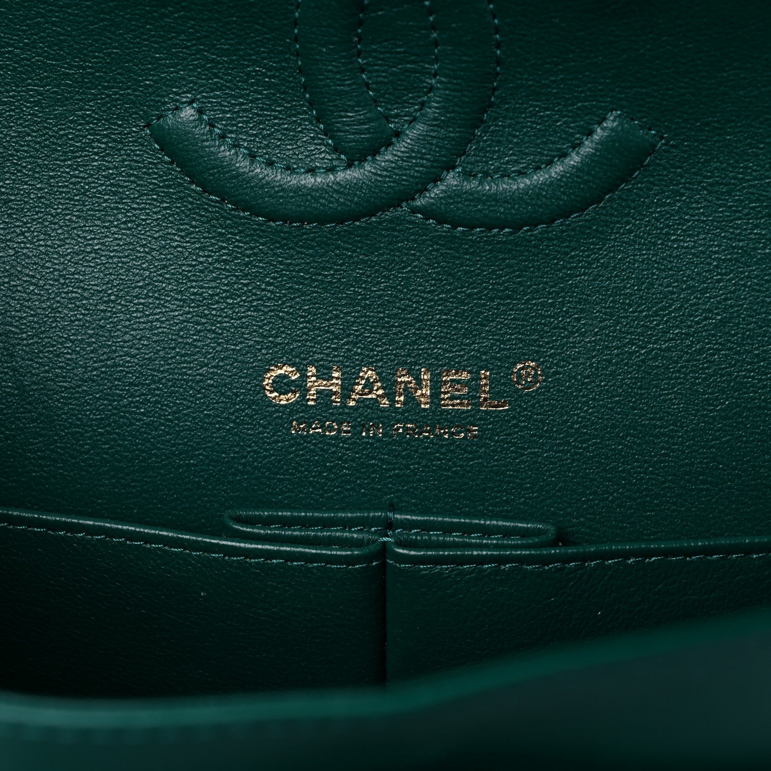 Chanel Patent Calfskin Quilted Medium Double Flap Green 5 of 9