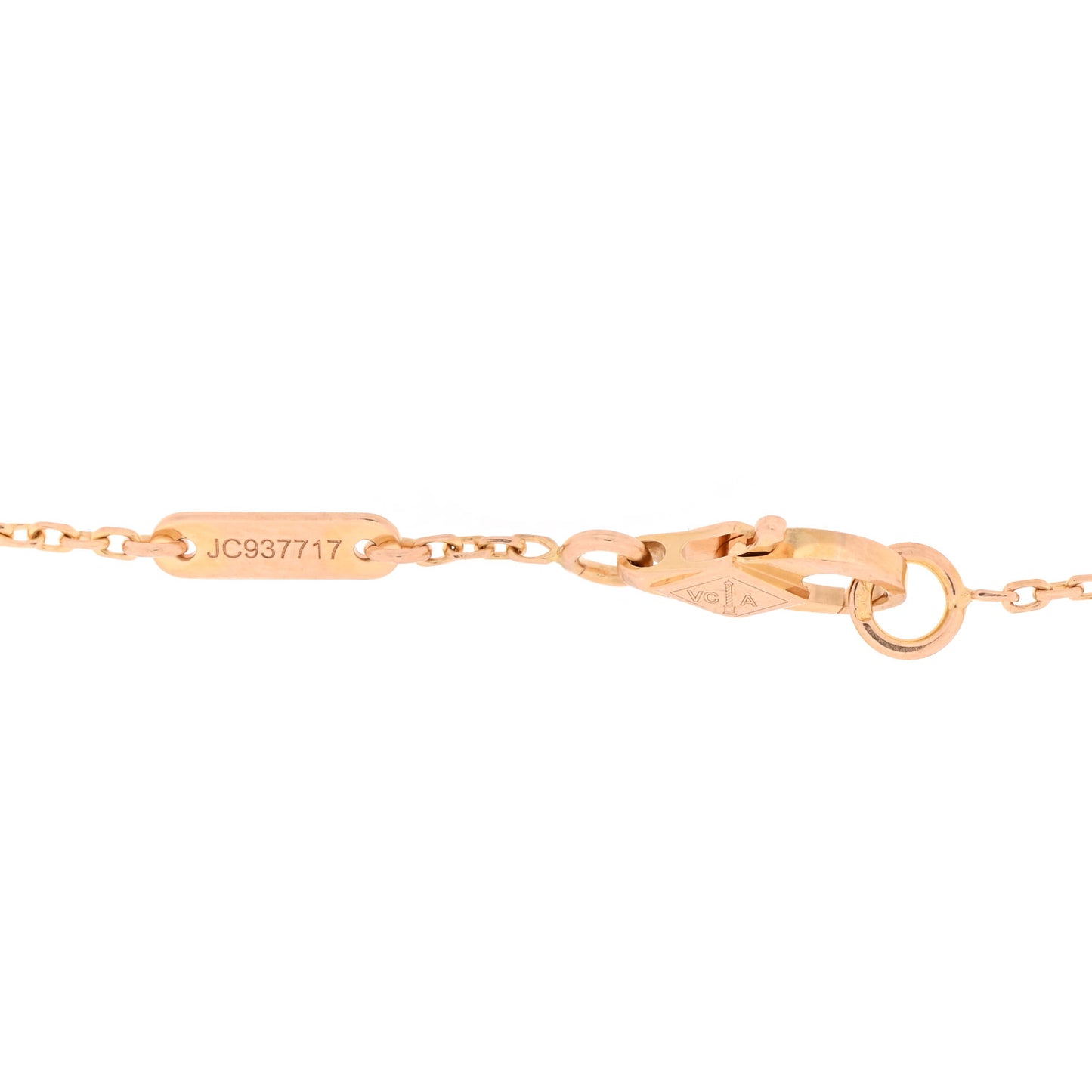 18K Rose Gold Carnelian Sweet Alhambra Heart Bracelet
