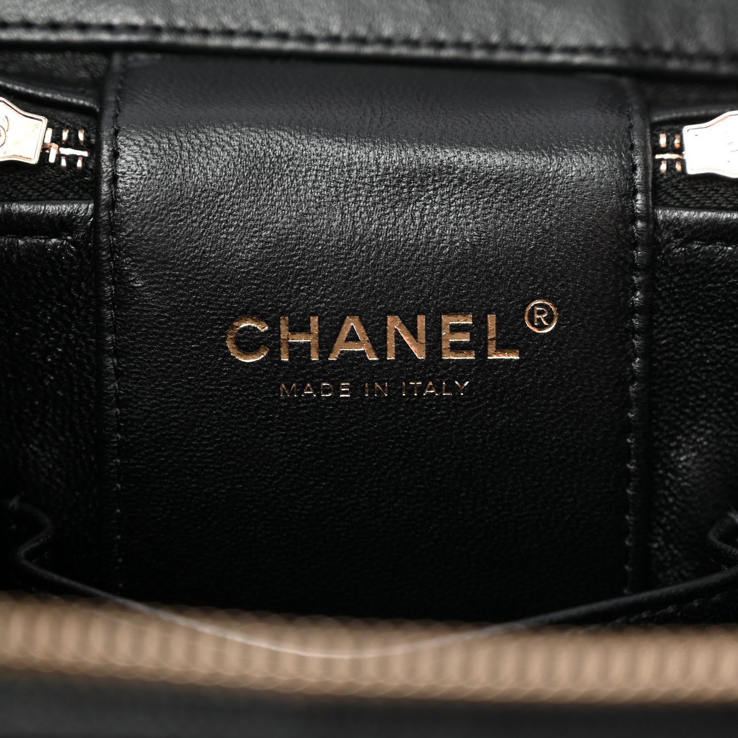 Chanel Caviar Quilted Small CC Vanity Case Black 6 of 10