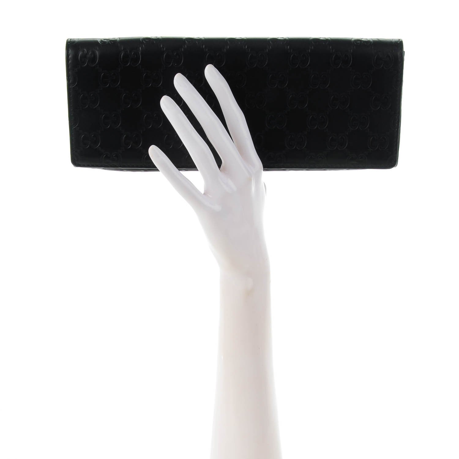 Gucci Guccissima Small Broadway Clutch Black 2 of 7