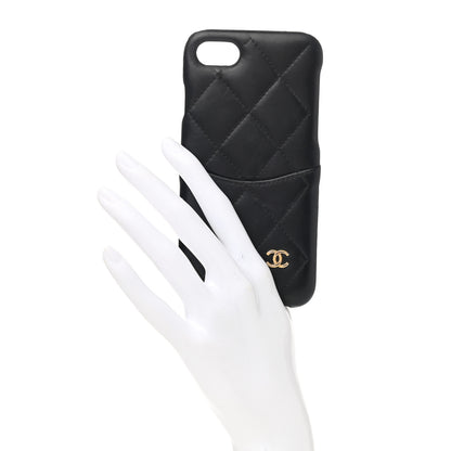 Chanel Lambskin Quilted iPhone 7/8 Coco Tech Case Black 2 of 9