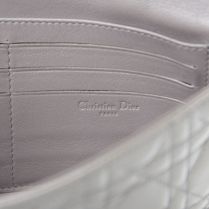 Christian Dior Patent Cannage New Lock Pouch Grey 8 of 10