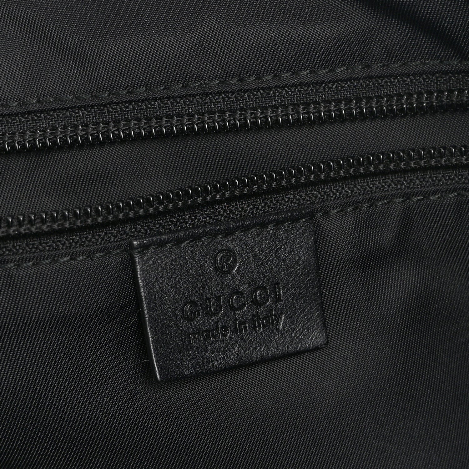 Gucci Techno Canvas Web Single Buckle Tote Black 1872841