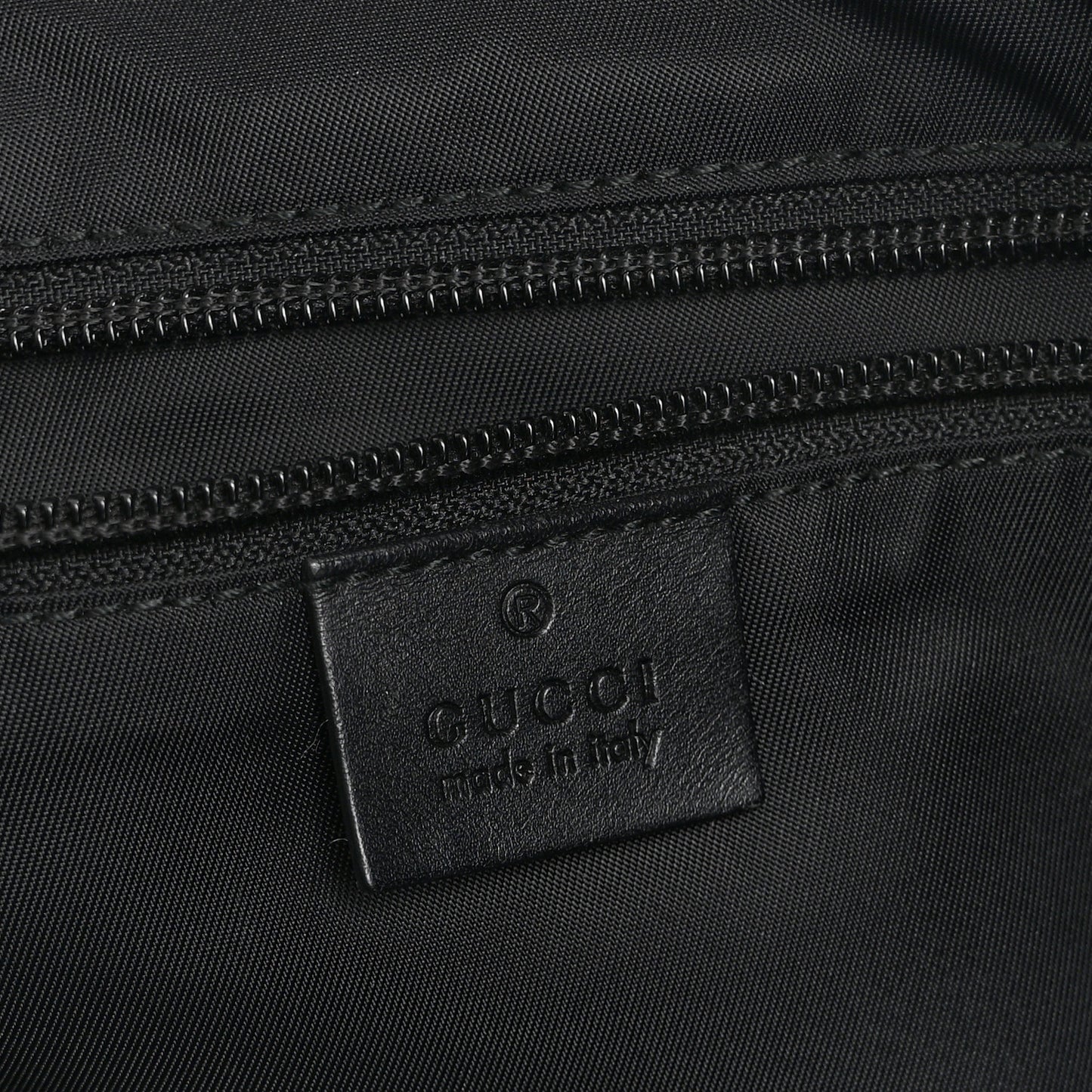 Techno Canvas Web Single Buckle Tote Black
