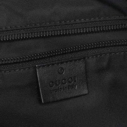 Gucci Techno Canvas Web Single Buckle Tote Black 6 of 11
