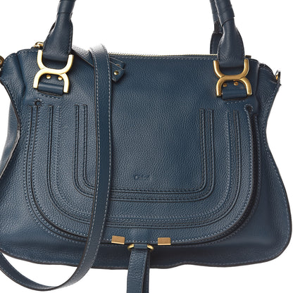 Chloe Calfskin Medium Marcie Satchel Blue 7 of 10