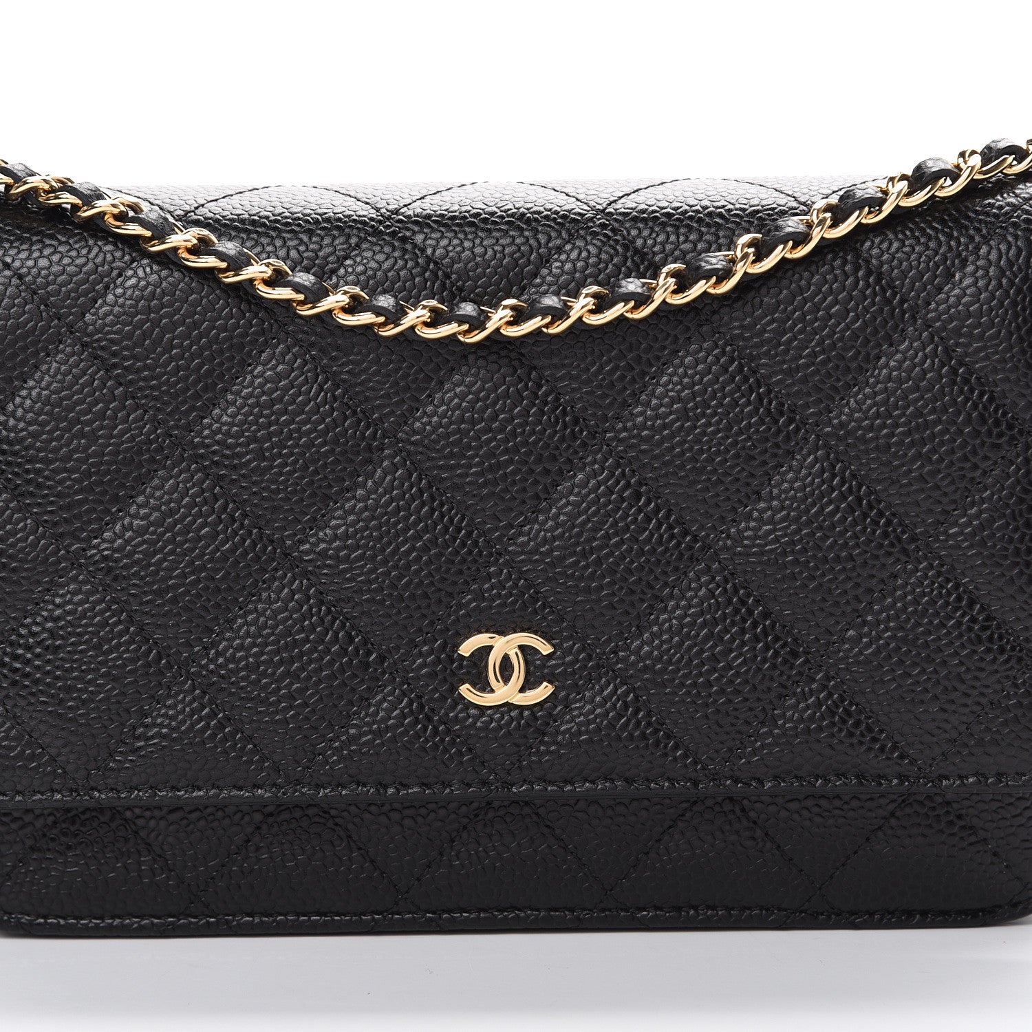 Chanel Caviar Quilted Wallet On Chain WOC Black 8 of 11