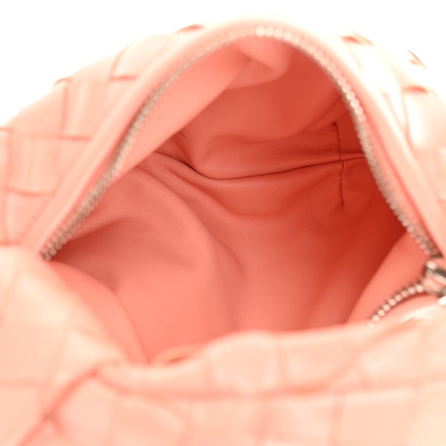 BOTTEGA VENETA Nappa Intrecciato Mini Jodie Peachy