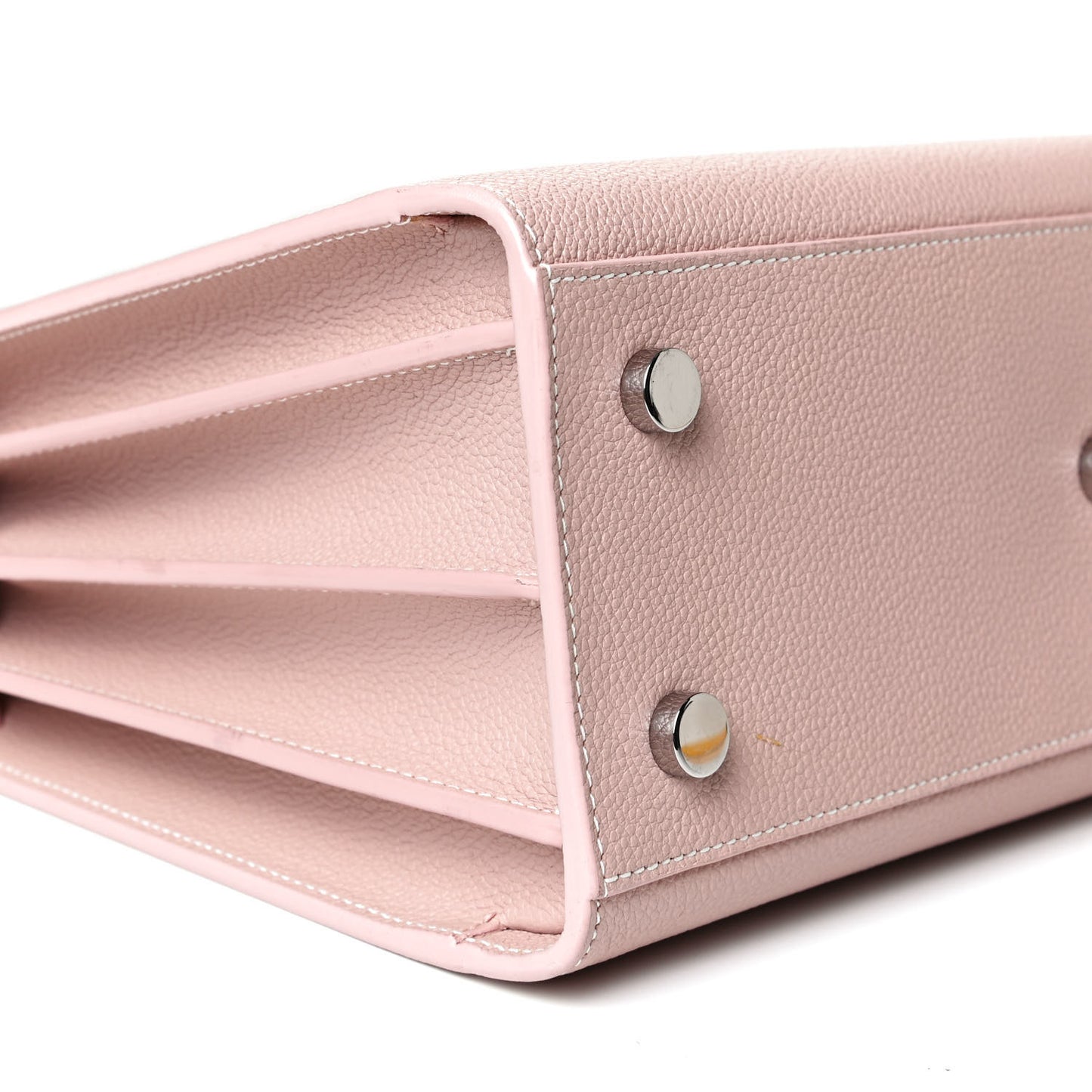 Grained Calfskin Baby Sac De Jour Antique Rose