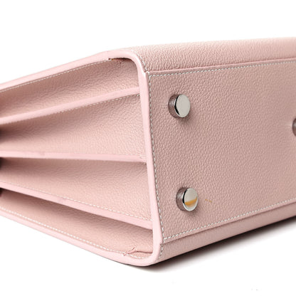Saint Laurent Grained Calfskin Baby Sac De Jour Antique Rose 8 of 10