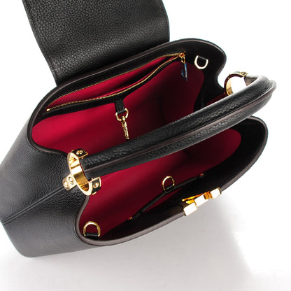 Louis Vuitton Taurillon Capucines PM Black 5 of 7