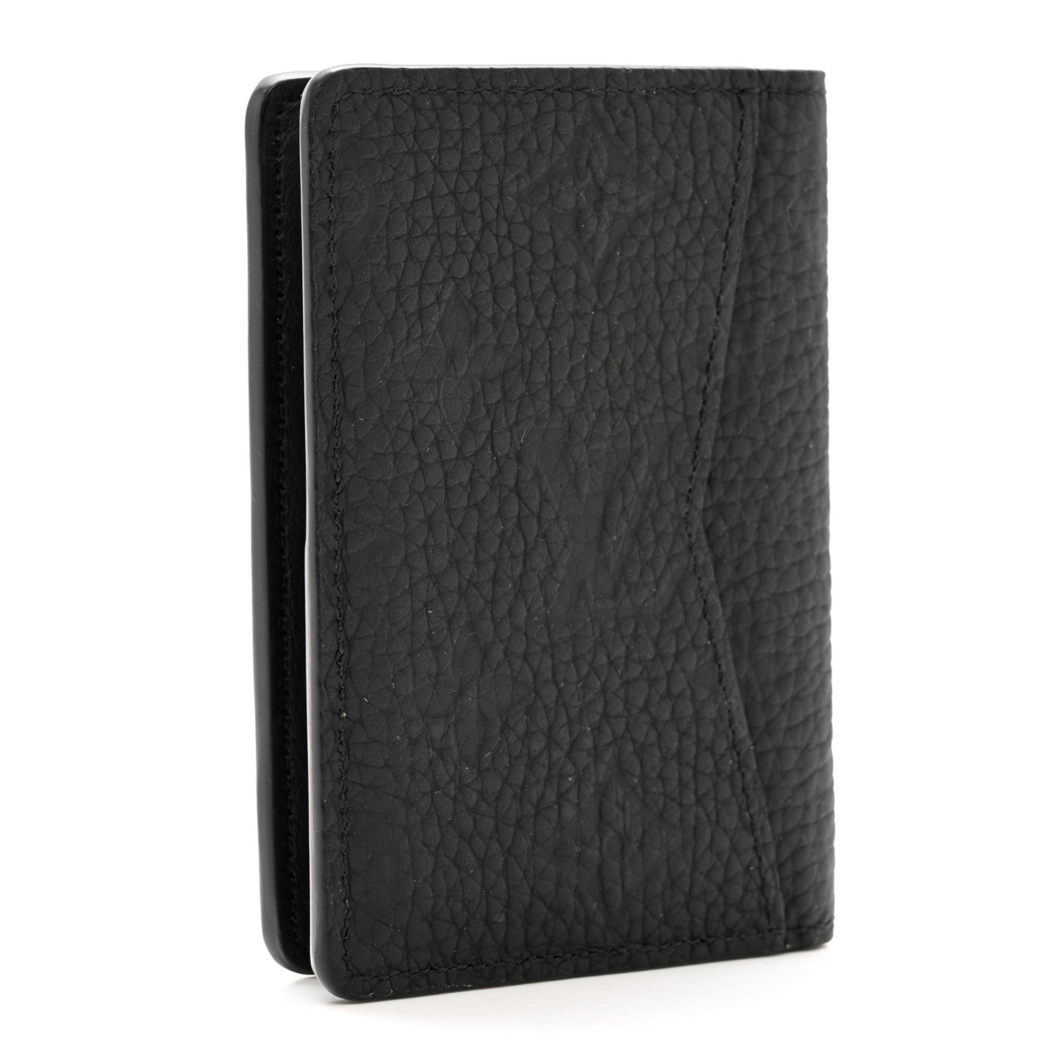 Louis Vuitton Calfskin Monogram Shadow Pocket Organizer Black 3 of 7