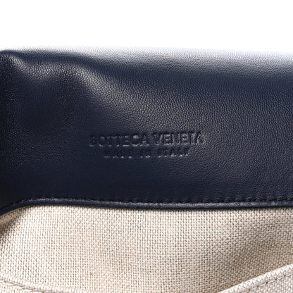 Bottega Veneta Denim Nappa Intrecciato Padded Messenger Abyss Indigo 6 of 9