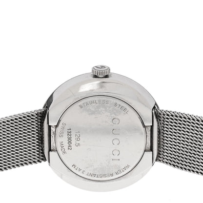 Gucci Stainless Steel Diamond Mother of Pearl 27mm U-Play Mesh Quartz Watch 4 of 5