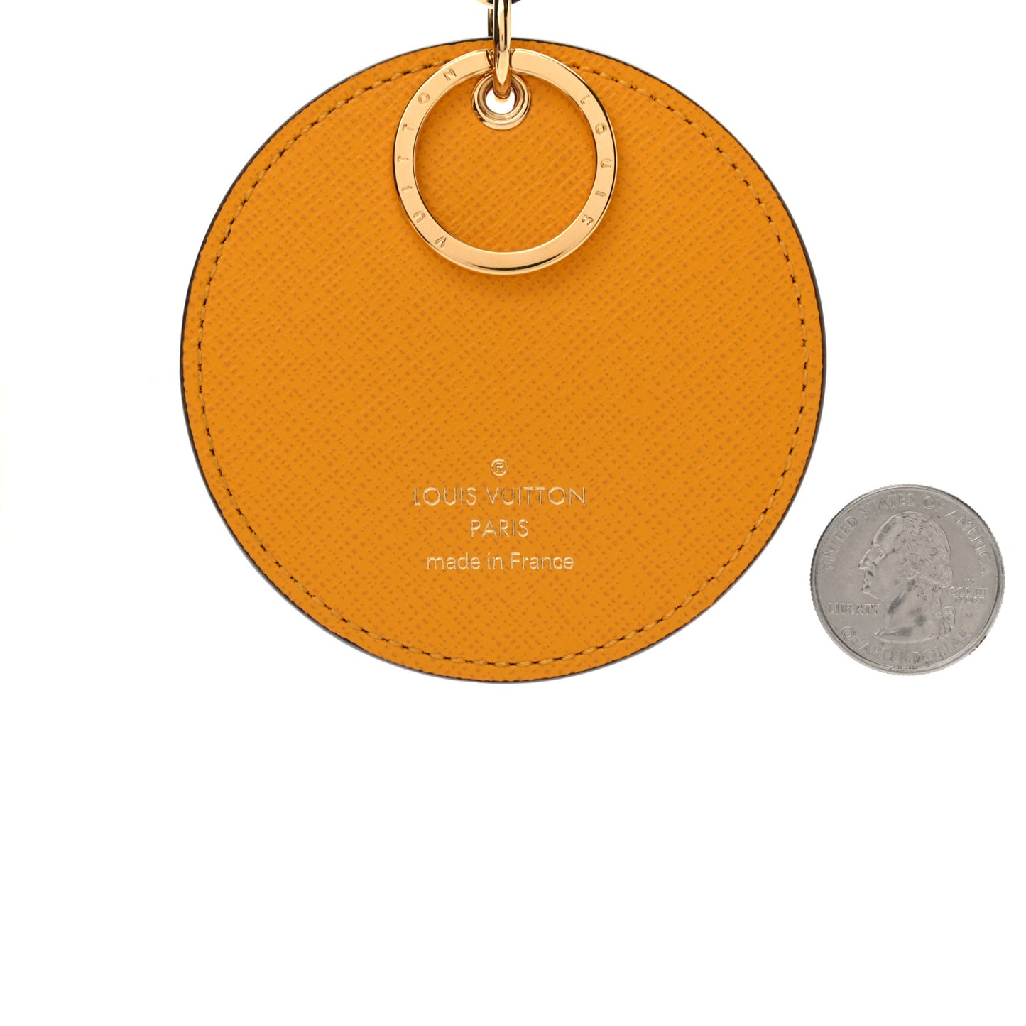 Monogram 2022 Christmas Animation New York Soho Bag Charm Key Ring Yellow