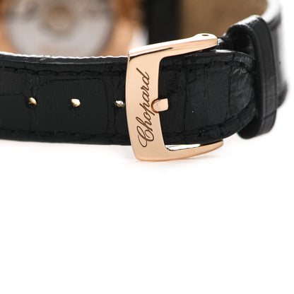 Chopard 18K Rose Gold Alligator Diamond Bezel 30mm Happy Sport Automatic Watch 7 of 8