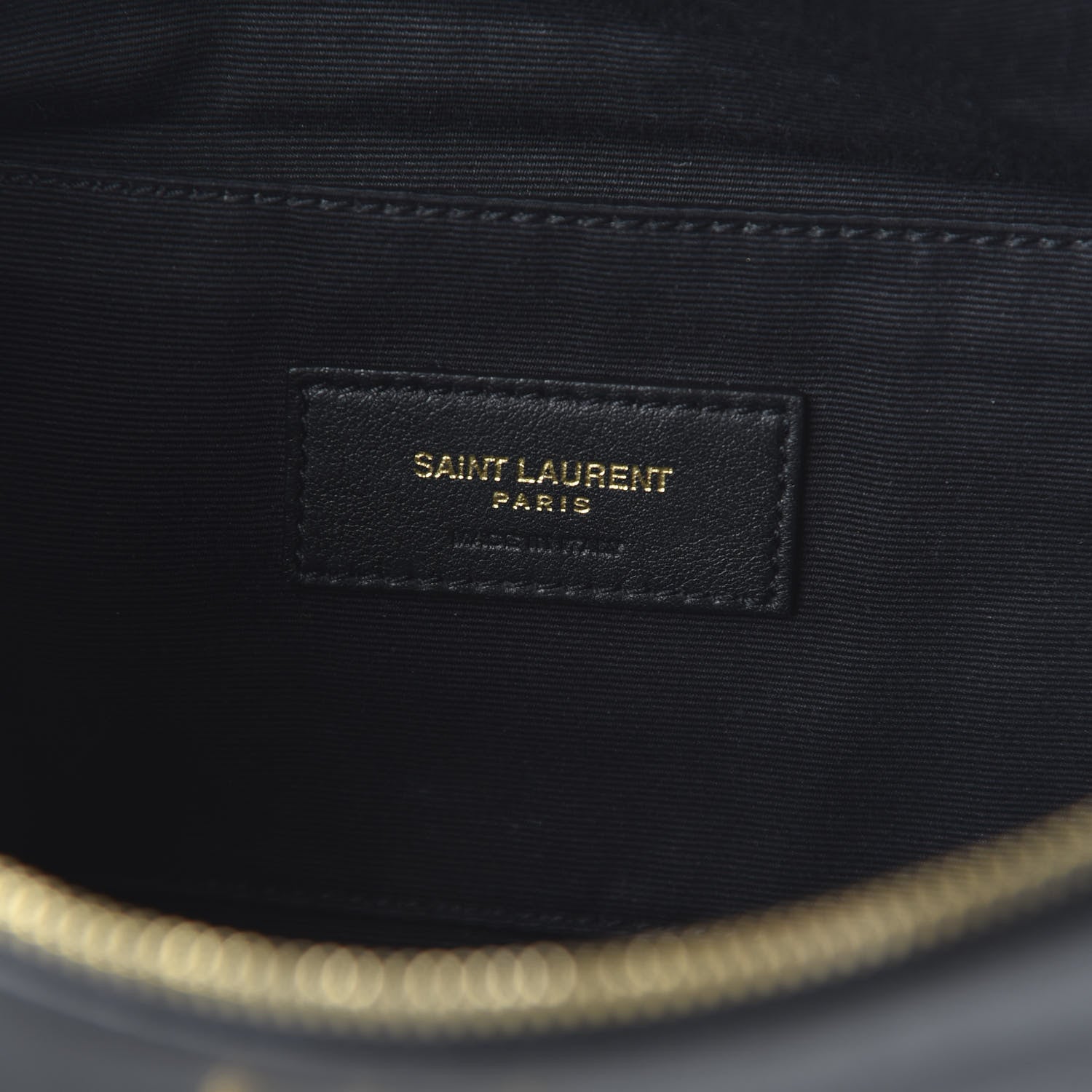 Saint Laurent Grain De Poudre Monogram Belt Bag Black 8 of 9