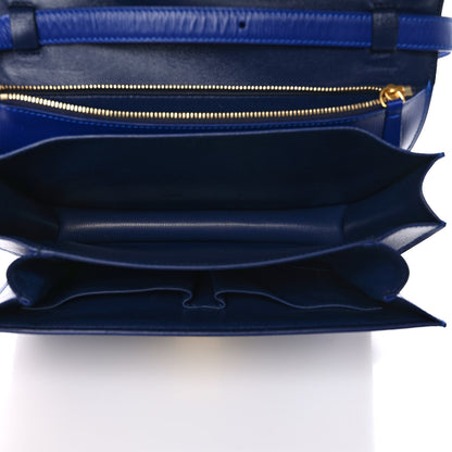 Celine Liege Calfskin Medium Classic Box Flap Bag Indigo 5 of 9