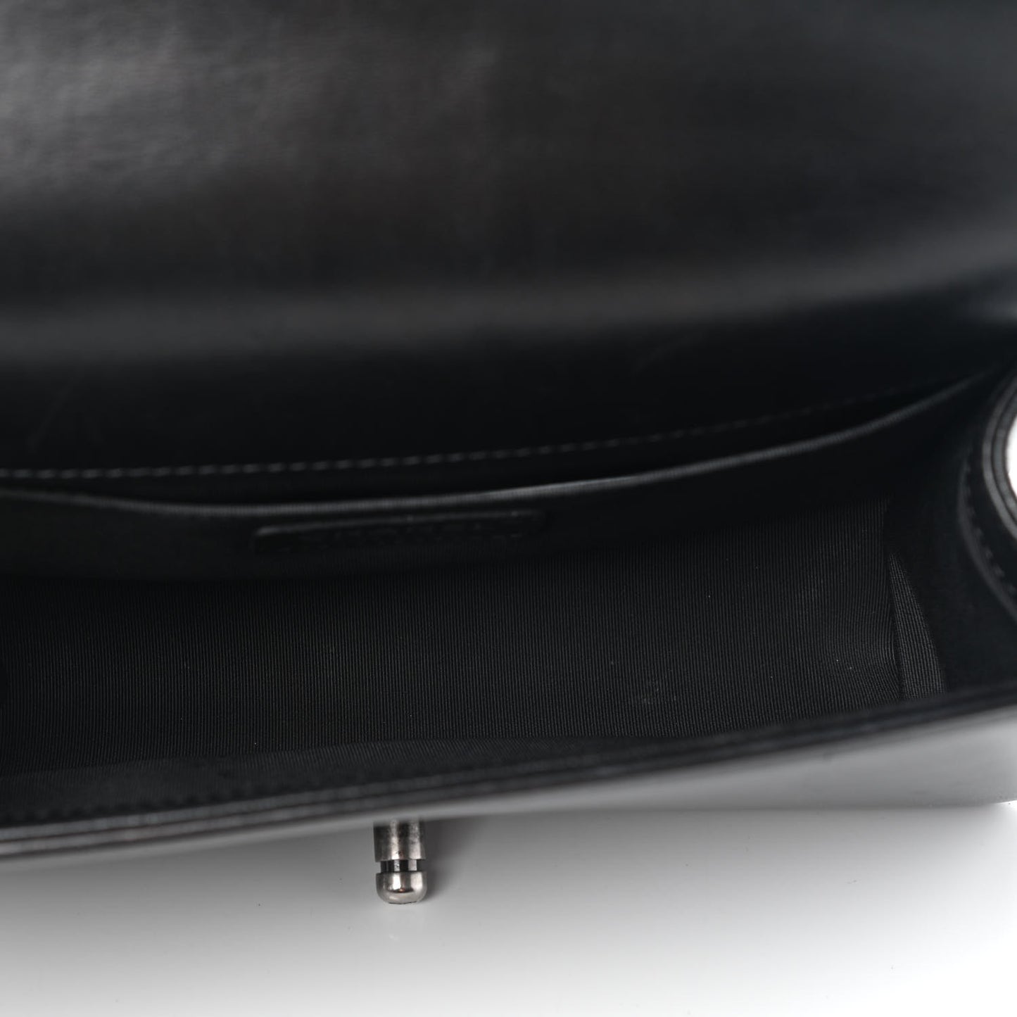 Lambskin Quilted Medium Boy Flap Black