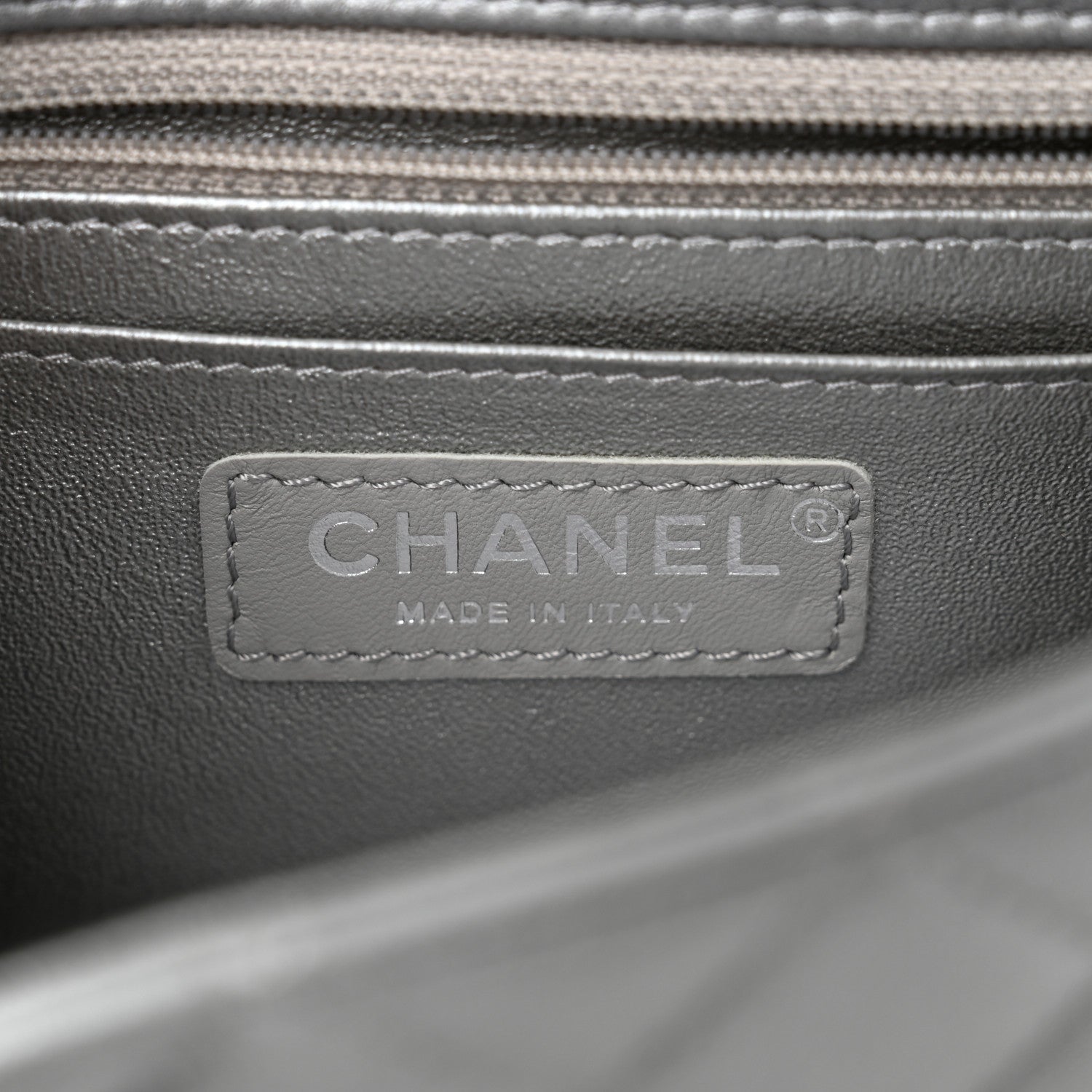Chanel Metallic Lambskin Quilted Mini Rectangular Flap Silver 6 of 10